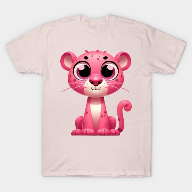 Cute Pink Panther T-Shirt by Dmytro